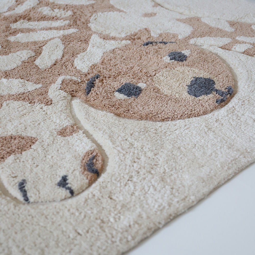 Alfombra Algodón Lavable Flower Bear - Nanetes